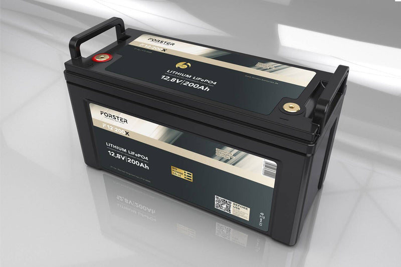 Forster 200ah 12.8V LifePo4 Premium Lithium Battery | 200α BMS 2.0 | IP67