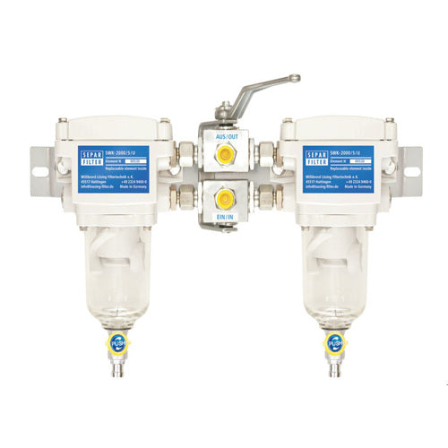 Separ - SWK 2000/5U double filter pre -filter can be switched