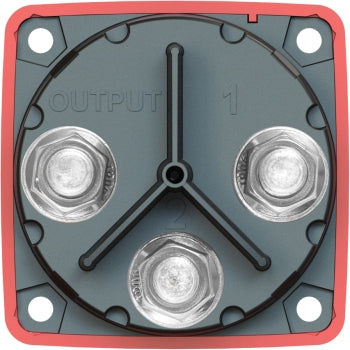 Blue Sea BS 6007 Mini 4-position battery switch red with rotary knob