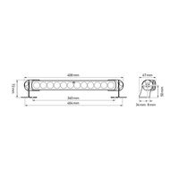 Hella Sea Hawk 350 LED Light Bar wide, white