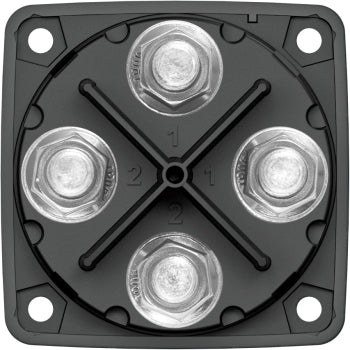 Blue Sea BS 6011200 mini dual circuit battery switch black with rotary knob