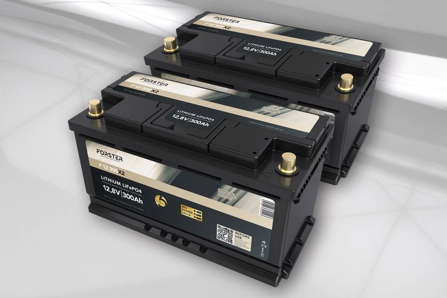 Forster 12.8V lithium 300AH LIFEPO4 Premium battery | 400A BMS 2.0 | 3840WH | IP67