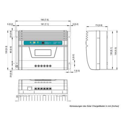 Mastervolt SCM25 MPPT 25A 12V 24V solar charge controller