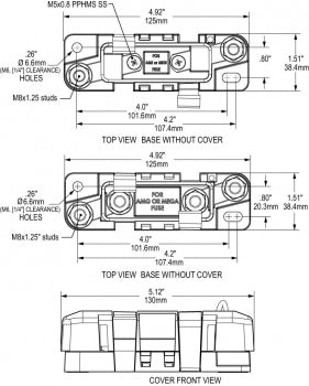 Blue Sea BS 7720 AMI/MIDI fuse block 200A