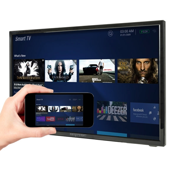 Majestic 24 Zoll Smart LED TV, Full-HD, 12V