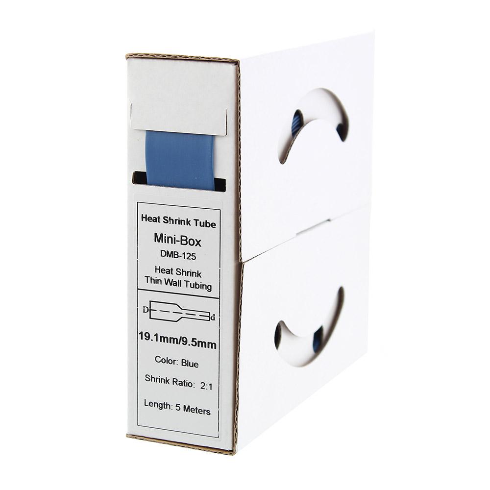 5m shrink tubing 19.1mm&gt;9.5mm blue 