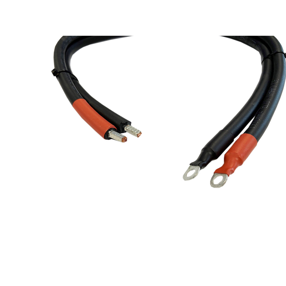 Battery connection cable 0.6m 10mm² for inverter series Victron Phoenix 250VA - 500VA for M6 battery terminal