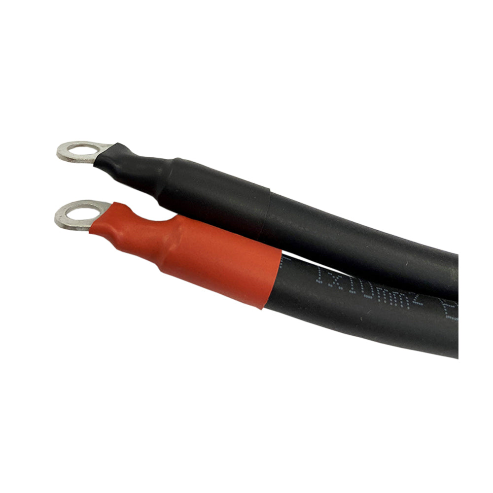 Battery connection cable 0.6m 10mm² for inverter series Victron Phoenix 250VA - 500VA for M6 battery terminal