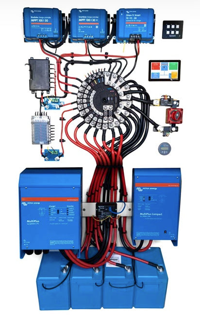 Central electronics TEXU400 - fuse holder, busbars and more IN ONE