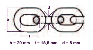Copy of anchor chain 6mm Fire -dip galvanized DIN/ISO #1