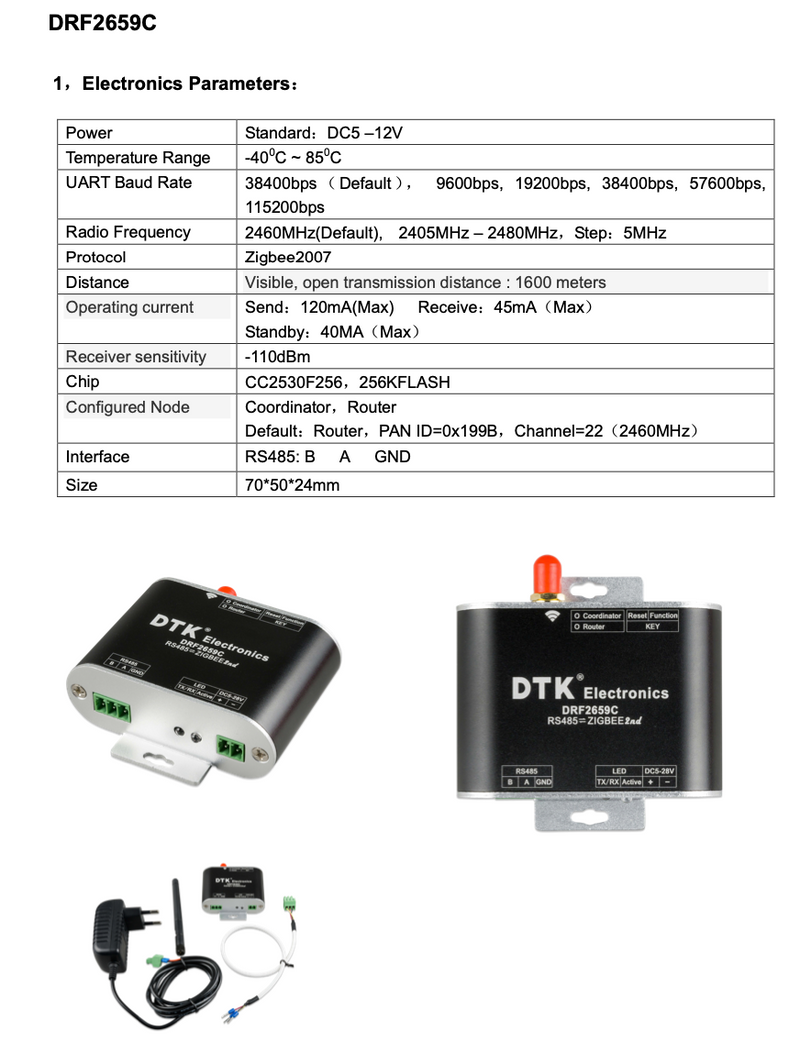 Victron Zigbee to RS485 Konverter