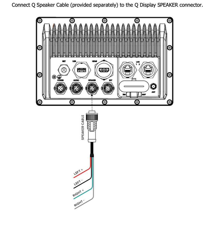 The q Experience Q Panel Gen2 Speaker Cable