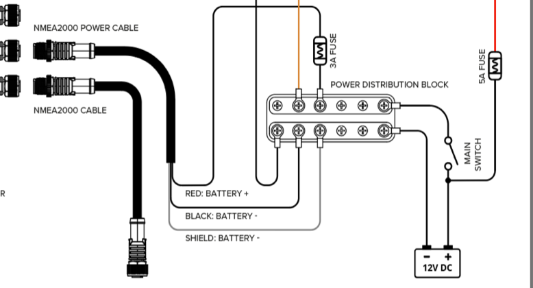 The q Experience NMEA2000 Power Cable