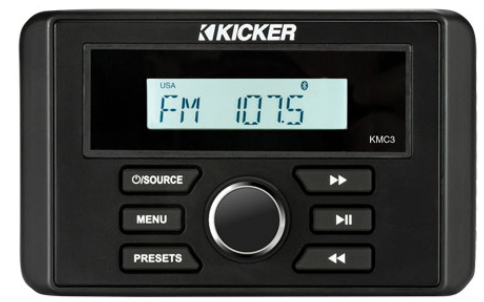 Kicker Marine Audio Media Center in the Gauge style