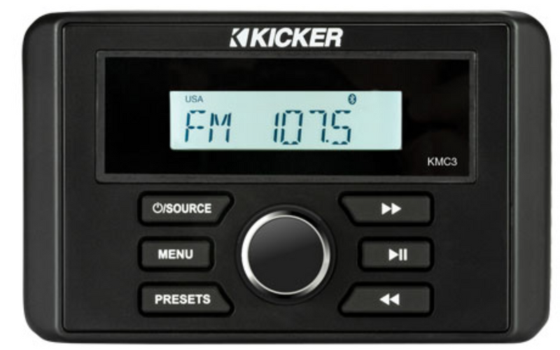 KICKER Marine Audio Media-Center im Gauge-Stil