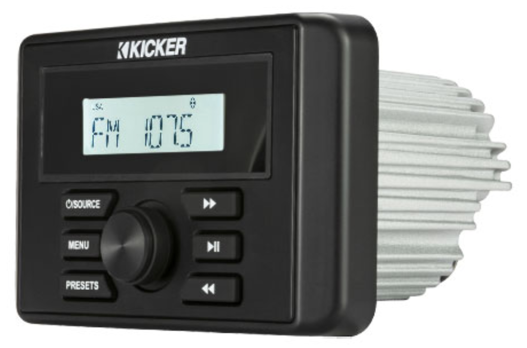 Kicker Marine Audio Media Center in the Gauge style