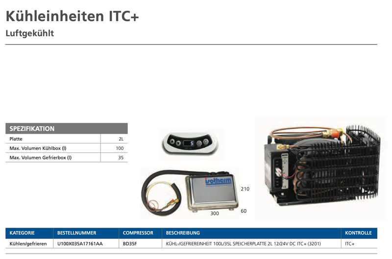 Isotherm 3201 Kühl-/Gefrieranlage ITC+ 12/24V