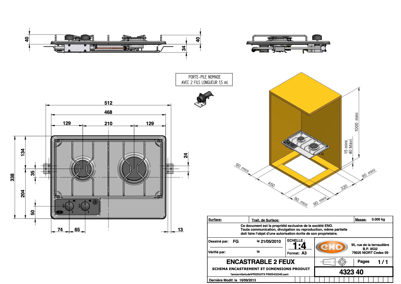 Copy of Eno Kos 3-flame-fitting cooker #1