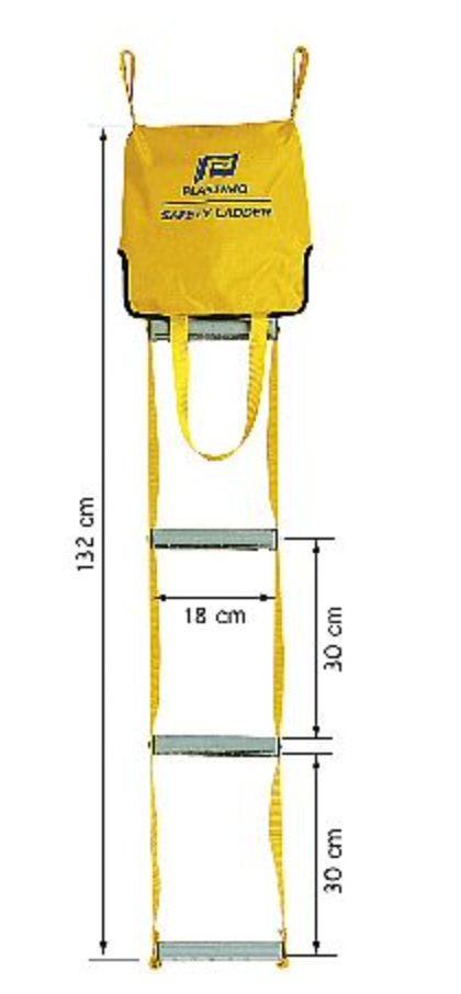 Plastimo Rettungsleiter 4 Stufen gelb
