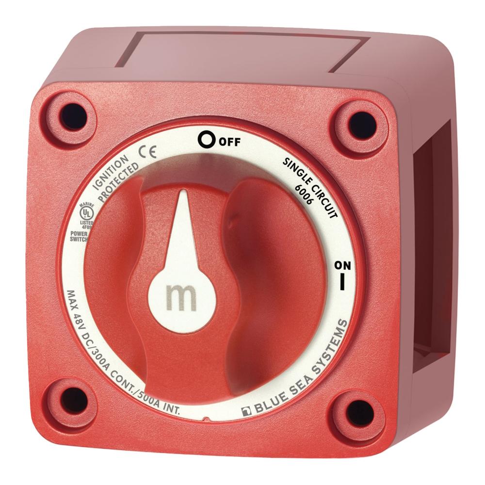 Blue Sea BS6006 300 A Battery Main Switch m-Series red