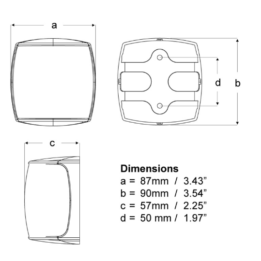 Hella NaviLED PRO rear lantern black 2SM