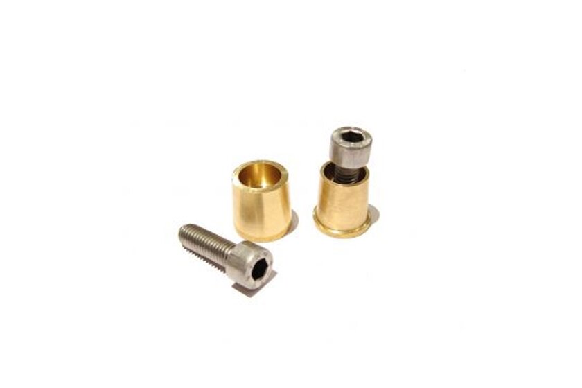 Battery pole adapter/battery terminals/screw terminals M8 -brass -marine- 85g