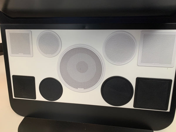 Fusion FM-F65RW, 6.5" built-in speaker 120 W round white/black