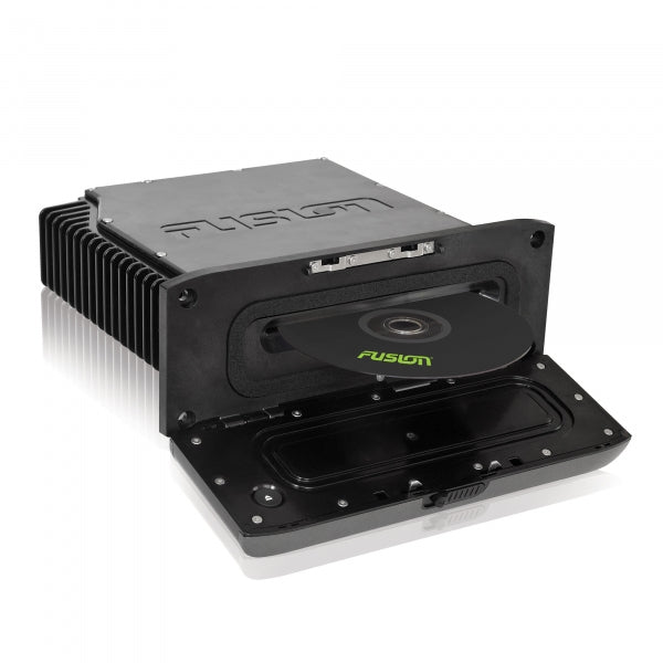 Fusion MS-AV755 marine entertainment system with integrated DVD/CD player