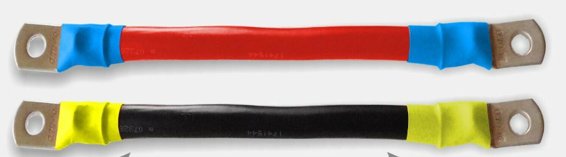 Battery cable 110cm 70mm² on both sides M8 eyelets red