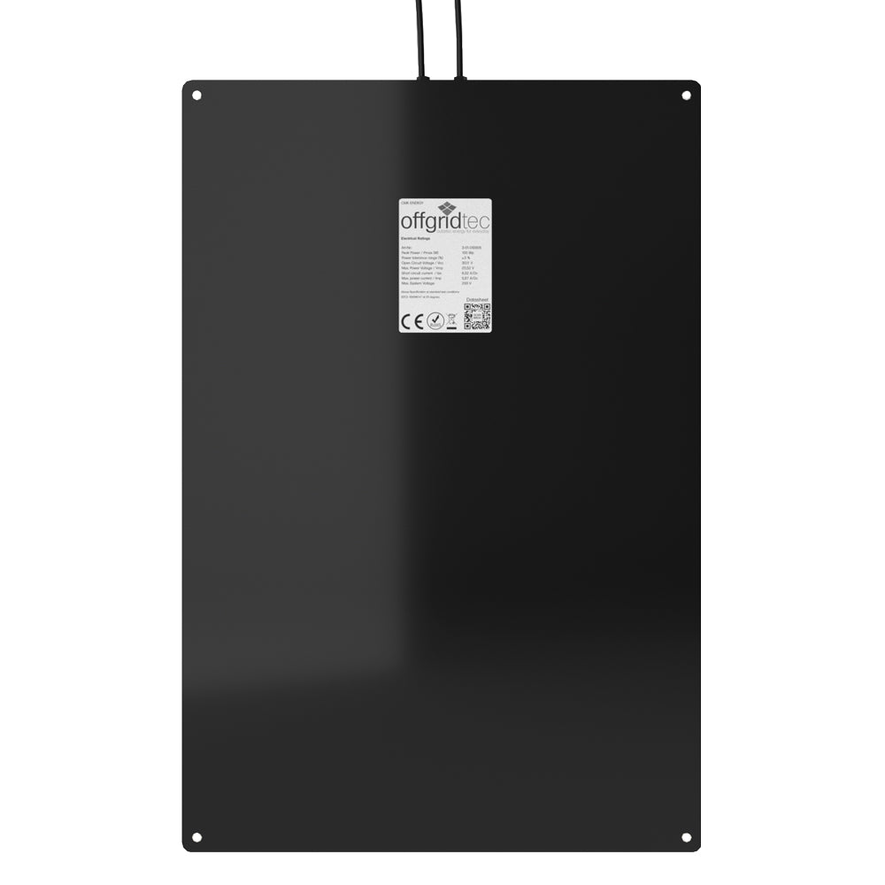 Offgridtec® ETFE-AL 120W V2 semi-flexible 18V solar panel 