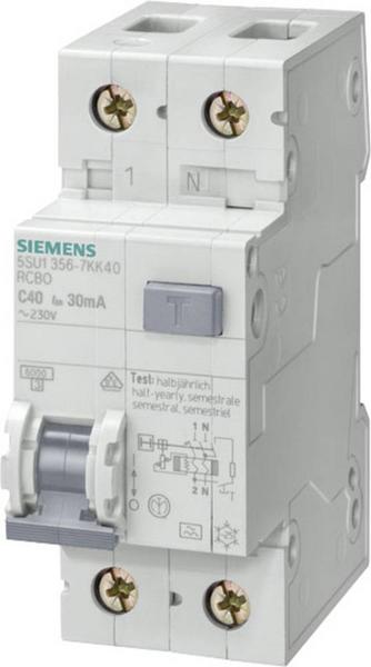Siemens 5SU1356-6KK10 FI Circuit Breaker 2-PIN 10A 0.03A 230V