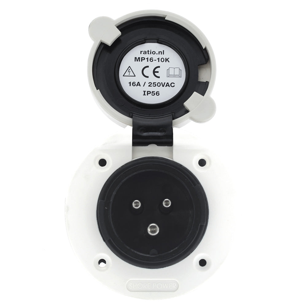 Victron 16A Polyamide Built-in Socket Boat Motorhome Yacht 