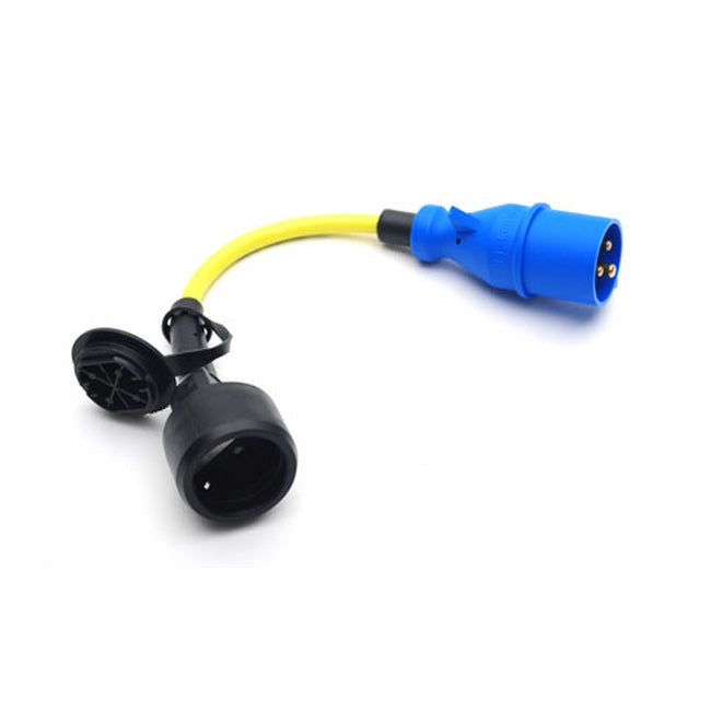 Victron adapter 16A 250V CEE plug to Schuko coupling