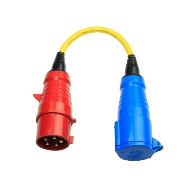 Victron adapter 32A CEE coupling 3p to 32A CEE plug 5p