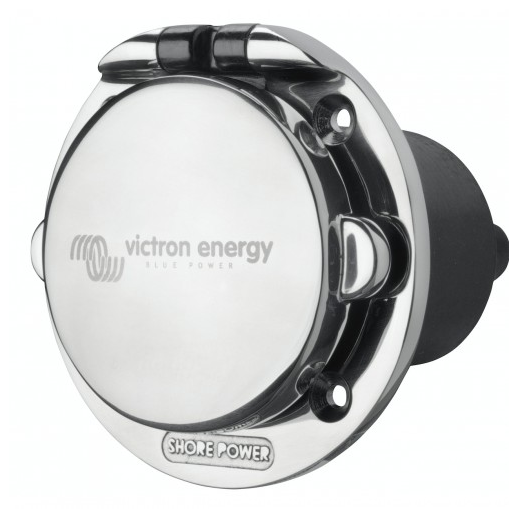 Victron stainless steel built-in socket boat camper yacht shore connection 16A 
