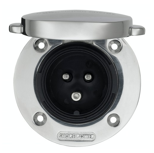 Victron stainless steel built-in socket boat camper yacht shore connection 16A 