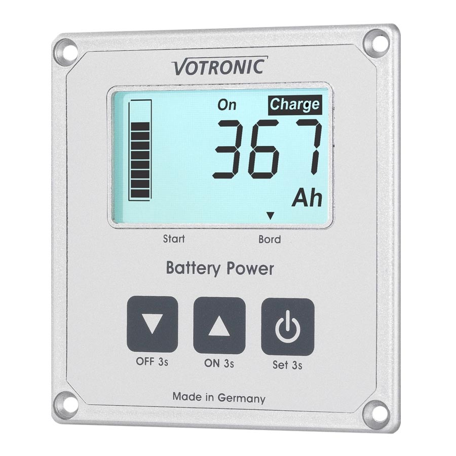 VOTRONIC LCD-Batterie-Computer 200 S mit Smart-Shunt und Masseband 35