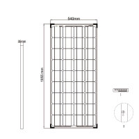 Offgridtec® SPR-100 120W 12V High-End Solar Panel