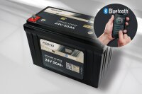 FORSTER 50Ah 25,6V Lithium Fishing Batterie | BMS | Smart...