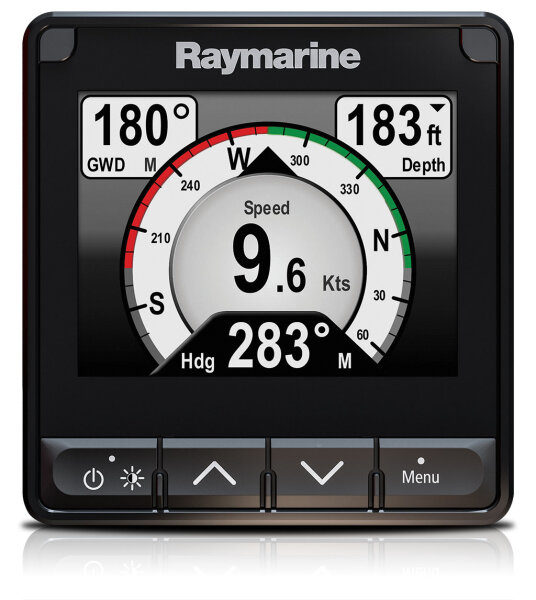Raymarine i70s Tridata System inkl. Lot-, Log- und Windgeber, iTC5, 3m Backbone-Kabel