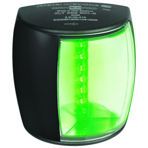 Hella NaviLED PRO Starboard Light, black 2SM
