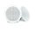 Fusion FM-F77RW - 7.7" 200W Round Flush-Mount Speaker in White/Black