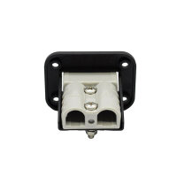 Flush Mount Frame for Anderson Connectors Including Dust Cover