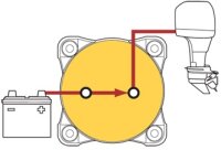 Blue Sea BS 9003e Κύριος Διακόπτης Μπαταρίας 2 Θέσεων