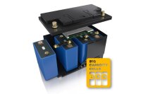 CS 100Ah 12,8V Lithium LiFePO4 Marine / Boot Batterie flache Bauweise