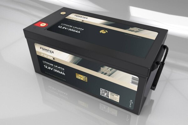 FORSTER 300Ah 12,8V Lithium LiFePO4 Premium Μπαταρία 200A-BMS-2.1 3840Wh IP67