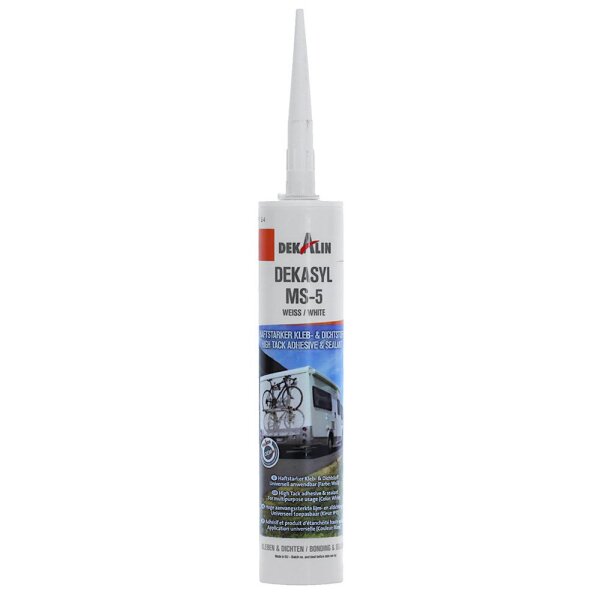 Dekalin 6252212 DEKAsyl MS-5 290ml White Single Cartridge Adhesive