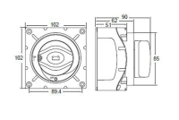 BEP Batterieschalter Batteriehauptschalter  ON/OFF 600A 48V