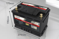 FORSTER 60Ah 12.8V LiFePO4 Heavy Duty Automotive Μπαταρία Λιθίου 1500A 278 x 174 x 190mm, 8,0kg Pb-eq 125Ah