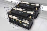 FORSTER 300Ah 12,8V Lithium LiFePO4 Premium Μπαταρία 400A-BMS-2.1 500A Bluetooth Shunt Μέτρησης 3840Wh IP67